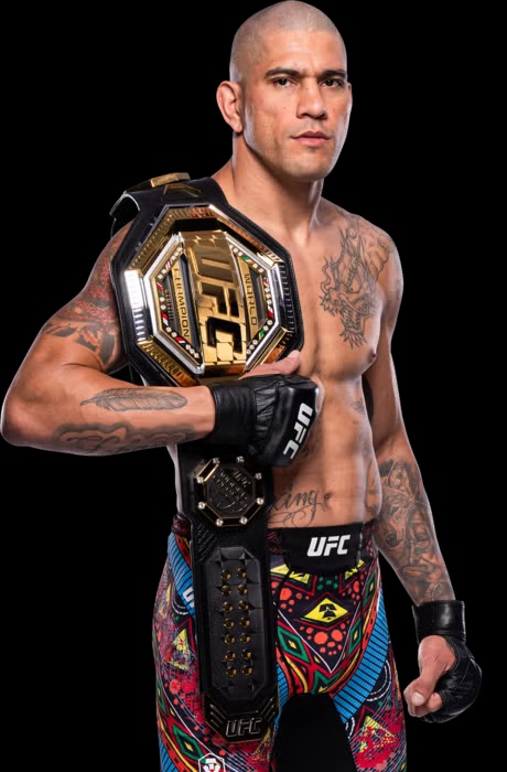 Alex Pereira with UFC belt
