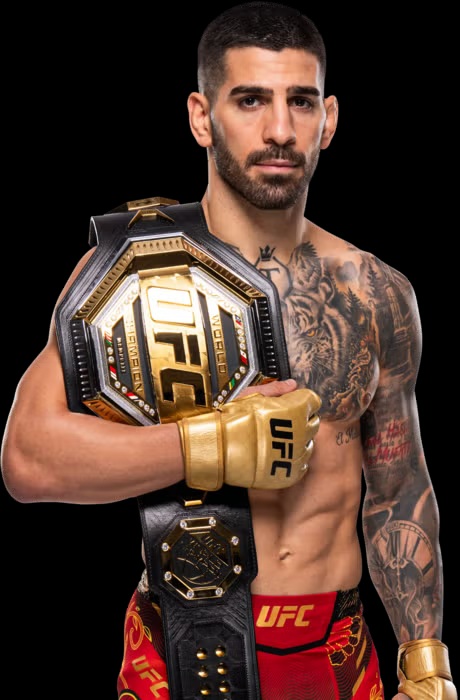 Ilia Topuria with UFC belt