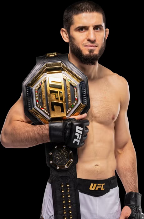 Islam Makhachev with UFC belt