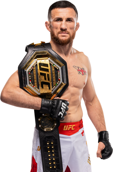 Merab Dvalishvili with UFC belt