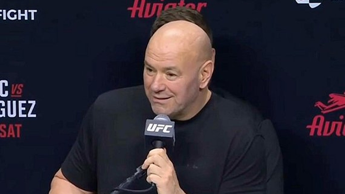 دانا وایت در کنفرانس مطبوعاتی UFC بلگراد